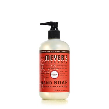MRS. MEYER'S CLEAN DAY Hand Soap, Made with Essential Oils, Biodegradable Formula, Radish, 12.5 fl. Oz