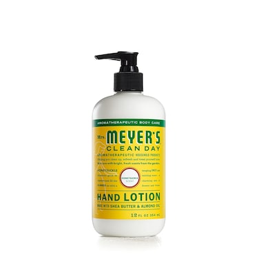 Mrs. Meyer's Hand Lotion for Dry Hands, Non-Greasy Moisturizer Made with Essential Oils, Honeysuckle, 12 oz