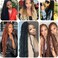 Faux Locs Crochet Hair 24 Inch,Soft Goddess Locs Crotchet Hair, 6 Packs Long Three Tone Locs Crochet Braids Pre looped Wavy Dreads Extensions Crotchet Braiding Hair(24&rdquo;,T1B/30/27)