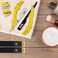 Kaliph Professional Barber Straight Razor - Premium Pack of 2 Straight Edge Razor with 100 Shaving Blades - Mens Manual Navajas Para Barbero Shaver Shavette Knife for Smooth Close Shaving (YELLOW)