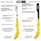 Kaliph Professional Barber Straight Razor - Premium Pack of 2 Straight Edge Razor with 100 Shaving Blades - Mens Manual Navajas Para Barbero Shaver Shavette Knife for Smooth Close Shaving (YELLOW)