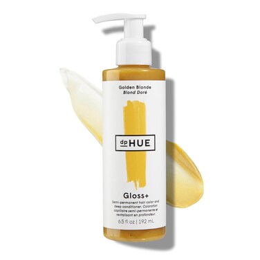dpHUE Gloss+, Golden Blonde - Conditioning Semi-Permanent Hair Gloss - For Light Blondes with Golden Tones - No Mix Deposit - Lasts Up to Eight Washes - Vegan, Leaping Bunny Certified - 6.5 oz