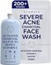 Severe Acne Charcoal Face Wash, 3.4 oz, Daily Face Wash with Sulfur and Honey, Charcoal Face Cleanser, Mens Face Wash for Acne, Deep Cleansing Charcoal Face Wash for Women and Men, 200 Uses