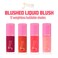 Juvia's Place Blushed Liquid Blush Marigold - Dewy Tint Cheeks Makeup Glow Pigment Effortless Beauty Long Lasting Cosmetics Soft Creamy Natural Buildable All Skin Color Light Flawless Finish Blend