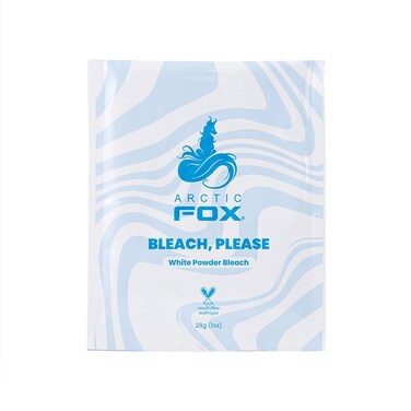 ARCTIC FOX Bleach Please, White Powder Bleach Individual Sachet 28g (1oz) for touch ups, highlights, or small applications like money pieces.