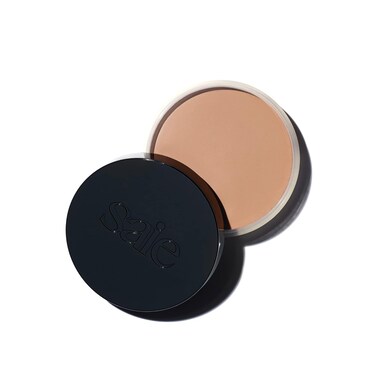 Saie Sun Melt Bronzer - Buildable Cream-Balm Bronzer For Face Sculpting - Cream Contour with Velvet Finish - Fair Bronze (1 oz)