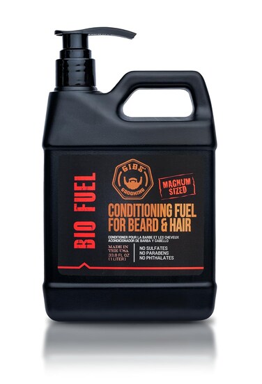 GIBS BioFuel Hair Conditioner For Men - Beard &amp; Hair Conditioner Moisturizing, Liter, 33.8 Fl Oz (Pack of 1)