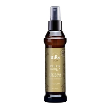 MKS eco Color Care X, Sunflower Scent - 4 fl oz - Leave-In Treatment &amp; Detangler - Improves Shine, Provides Frizz &amp; Static Control - With Moroccan Argan Oil &amp; Hemp Seed Oil - Vegan, Cruelty Free