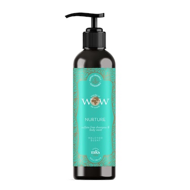 MKS eco WOW Nurture Sulfate-Free Shampoo &amp; Body Wash, Halcyon Scent - Free From Silicones, Sulfate Cleansers, Parabens, Gluten, Mineral Oil &amp; Petrolatum - Vegan, Cruelty Free