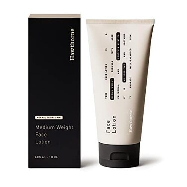 Hawthorne Men&rsquo;s Medium Weight Face Lotion with Aloe and Tiger Grass   Face Cream Moisturizer for Normal to Dry Skin   4 FL OZ (Medium, Aloe Vera) (Medium, Aloe Vera)
