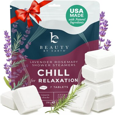 Shower Steamers Aromatherapy - USA Made with Natural Ingredients &amp; Lavender Oil, Large Shower Bombs for Stress Relief, Relaxing Spa Gifts for Women &amp; Men, Luxury New Mom &amp; Nurse Gifts