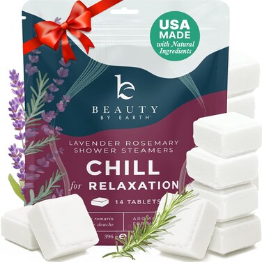 Shower Steamers Aromatherapy - USA Made with Natural Ingredients &amp; Lavender Oil, Large Shower Bombs for Stress Relief, Relaxing Spa Gifts for Women &amp; Men, Luxury New Mom &amp; Nurse Gifts