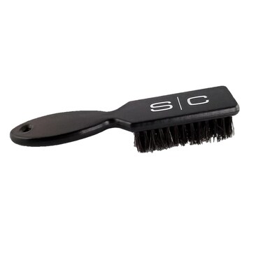 StyleCraft Professional Barber Patagonian Gentle Natural Bristle Fade Brush, Beard Brush, Cleaning Brush