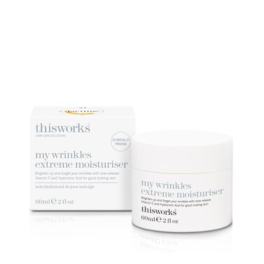 THISWORKS My Wrinkles Extreme Moisturiser, Face Moisturizing Cream with Vitamin C and Hyaluronic Acid, 2 Ounce (60ml)