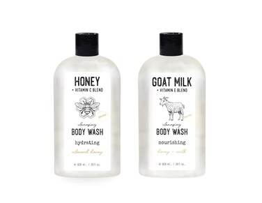 Skin Verse Cleansing Body Wash Set, Honey + Vitamin C, Goat Milk + Vitamin E, Two 28 fl. oz   Home and Body Co