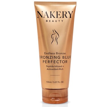 Nakery Cream Liquid Bronzer for Face and Body Glow - Washable Cream Bronzer - Instant Blurring Bronzer - Body Bronzer &amp; Body Blur - Smoothing &amp; Firming Bronzing Lotion for Youthful Glow