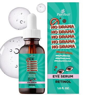 Natural Facial Serum - Anti Aging Moisturize Sensitive Skin - 30ml 1 fl oz - Tee Tree Vitamin C Shea Butter Hyaluronic Acid Multivitamin #Purifect (Retinol Eye Serum)