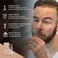 Ontaki Curved and Rounded Men's Facial Hair Scissors - Mustache, Nose Hair, Beard Trimming - Safe for Eyebrows, Eyelashes, and Ears - Stainless Steel (Silver) - Eyebrow Scissors
