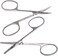 Ontaki Curved and Rounded Men's Facial Hair Scissors - Mustache, Nose Hair, Beard Trimming - Safe for Eyebrows, Eyelashes, and Ears - Stainless Steel (Silver) - Eyebrow Scissors