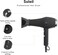 L'ANGE HAIR Soleil Professional Hair Dryer   3 Heat Settings &amp; 2 Airflow Settings   Cool Shot Locks-in Style   Professional Length Cord   Best Lightweight Hair for Smooth Blowouts (Black)