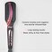 L'ANGE HAIR Le Vite Hair Straightener Brush   Heated Hair Straightening Ceramic Flat Iron for Smooth, Anti Frizz Hair   Dual-Voltage Electric   Hot Brush for Styling (Black)