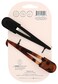 Kitsch Flat Claw Clips for Women - Strong Hold, No Slip Grip   Flat Claw Clip with Comfortable Curved Design - 2pc (Black &amp; Tortoise)