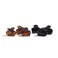 Kitsch Recycled Plastic Mini Puffy Claw Clips 6pc Set- Black and Tort