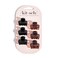 Kitsch Recycled Plastic Mini Puffy Claw Clips 6pc Set- Black and Tort