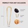 Kitsch Metal French Hair Pin for Women, Hair Fork for Buns, French Twist Pin for Easy Hairstyle, Perfect for Long and Thick Hairs - 2pcs Gold