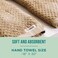 Sand Cloud Turkish Bath Towels for Bathroom, Set of 2 (Atom Sand, Large) - Luxury Soft Linen Turkish Organic Cotton Yarn is Luxurious &amp; Absorbent - Premium Shower &amp; Bathroom Towels Dry Faster