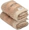 Sand Cloud Turkish Bath Towels for Bathroom, Set of 2 (Atom Sand, Large) - Luxury Soft Linen Turkish Organic Cotton Yarn is Luxurious &amp; Absorbent - Premium Shower &amp; Bathroom Towels Dry Faster