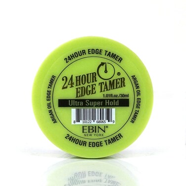 EBIN NEW YORK 24 Hour Edge Tamer Ultra Super Hold 1.01 fl.oz/30ml No Flaking, Smooth Shine, Argan &amp; Castor Oil, Strong Edge Control Gel, Edge gel