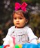 HAIRBOWS Girls' Grosgrain Hair Bow with a Knot Wrap Center on a Hair Clip, All Ages and Hair Types, 5 Inch Bow, Blue