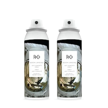 R&amp;Co Moon Landing Anti-Humidity Spray - Frizz Control and Humidity Protection - Flexible Hold for Smooth Hair - Flyaway Tamer - Lightweight Shine Moisturizing Haircare Spray - 1.7oz (Pack of 2)