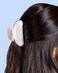 xo, Fetti Bride Claw Clip - White Marble Acrylic   Blue Bow Hair Accessory, Bachelorette Pearl Headband, Bridal Wearable Gift, Bridesmaid Bach Favor