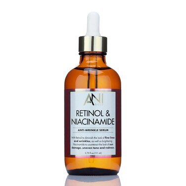 Retinol + Niacinamide Facial Serum Anti Aging Moisturizer Skin Care Booster For Face, Retinol Skincare Serum Reduces Appearance Of Wrinkles, Age Spots, &amp; Fine Lines, Large 3.75 Fl Oz