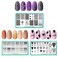 Maniology Hearts and Gradients Nail Stamping Plate Set, Classic Heart Star Gradient Manicures, Layered Nail Art Designs (Hearts + Stars (BM-XL355), Classic Gradients (M278), Bleeding Hearts (M272))
