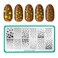 Maniology Season Gradients Nail Stamping Plate, Gradient Fall-Theme Inspired Manicure