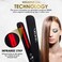 iKonic 100% Pure Ceramic Flat Iron Hair Straightener - Infrared Hair Curling Iron - 1 Inch Curved Plates - Even &amp; Fast Heating - Maximum Smoothness and Shine - plancha de Cabello (Black)