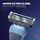 Dollar Shave Club   The Guest Pass Shave Set   2 Extra Close Refill Cartridges, 1 Handle (Blue), 1 Razor Cover