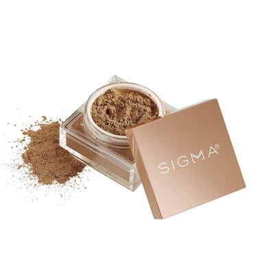 Sigma Beauty Soft Focus Setting Powder &ndash; Silky Smooth, Lightweight Loose Setting Powder for Setting Makeup, Blurring Powder Reduces the Look of Pores, Lines &amp; Wrinkles (Cinnamon, Deep Caramel Matte)