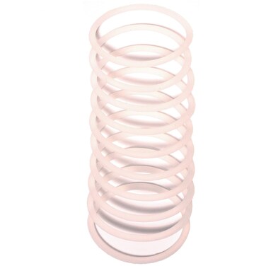 Mia Silkies, Silicone Hair Elastics Rubber Bands Last 10 Times Longer, Translucent Clear, for Women, Girls, Sports, Wet Hair 10pcs