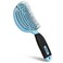 NuWay 4HAIR DoubleC U.S. Patented Double Curved Detangling Brush is Hair Dryer Safe (Sky Blue)