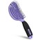 NuWay 4HAIR DoubleC U.S. Patented Double Curved Detangling Brush is Hair Dryer Safe (Violet)