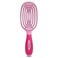 NuWay 4Hair C Brush - Professional Curved Hairbrush - Vented Design Delivers Smoothing And Volumizing Drying Experience - Heat Resistant Bristles For Drying Detangling and Styling - Petal Pink - 1 Pc