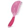 NuWay 4Hair C Brush - Professional Curved Hairbrush - Vented Design Delivers Smoothing And Volumizing Drying Experience - Heat Resistant Bristles For Drying Detangling and Styling - Petal Pink - 1 Pc
