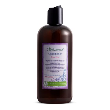 Just Nutritive Frizz Hair Conditioner   Anti-Frizz Hair Treatment   Hydrating Conditioner for Dry, Damaged Hair   Organic Hair Conditioner for Men and Woman 16 Fl Oz