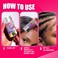 EBIN NEW YORK 24 Hour Edge Tamer Hair Sleek Stick, Extreme Firm Hold, 2.7 oz, Wild Berry &ndash; Sleek &amp; Go, No Flaking and White Residue