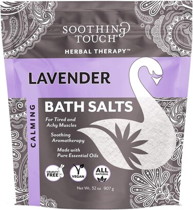 Soothing Touch W67369L32 Bath Salts Lavender, 32-Ounce