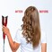 CHI Spin N Curl, Curling Iron For Healthy &amp; Shiny Effortless Curls &amp; Waves, Provides Preset Temperature Settings For Each Hair Texture, Ruby Red